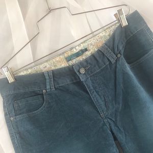 Prana Low Rise Canyon Corduroy Pant, Blue, 12.